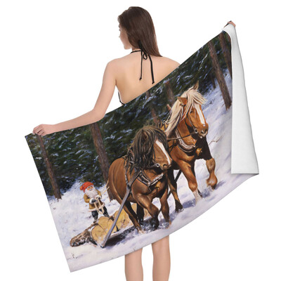 Kućni ručnici za kupanje za tijelo Peškiri Krajolici Životinje Kupaonica brzo sušeći Ručnik za plažu od mikrovlakana Muškarci Žene Veliki sportski ručnik