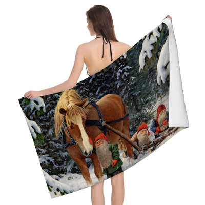 Kućni ručnici za kupanje za tijelo Peškiri Krajolici Životinje Kupaonica brzo sušeći Ručnik za plažu od mikrovlakana Muškarci Žene Veliki sportski ručnik