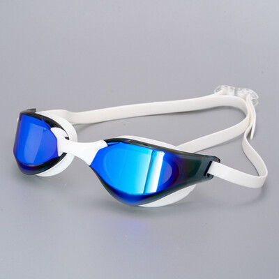 Profesionálne silikónové plavecké okuliare, vodotesné, s dvojitým povrchom proti zahmlievaniu, bazénové okuliare s UV filtrom pre mužov a ženy