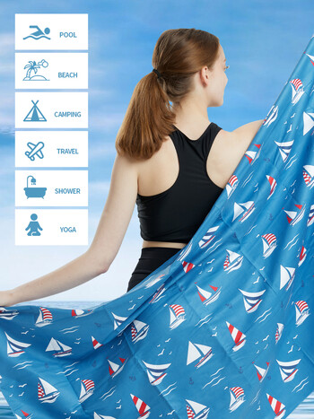 Big Beach Towels Microfiber Beach Towels Quick Dry Towel Sand Cloud Beach Towels Alduts Πετσέτες πισίνας για ταξιδιωτικούς κολυμβητές (S2)