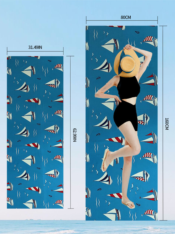 Veliki ručnici za plažu Ručnici za plažu od mikrovlakana Brzo sušeći ručnik Ručnici za plažu od pijeska Oblak Ručnik za plažu za odrasle Ručnik za bazen za putne plivače（S2）