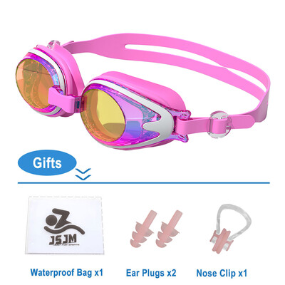 JSJM 2024 Nové detské plavecké okuliare, proti zahmlievaniu, proti UV žiareniu, silikónové nastaviteľné profesionálne plavecké okuliare
