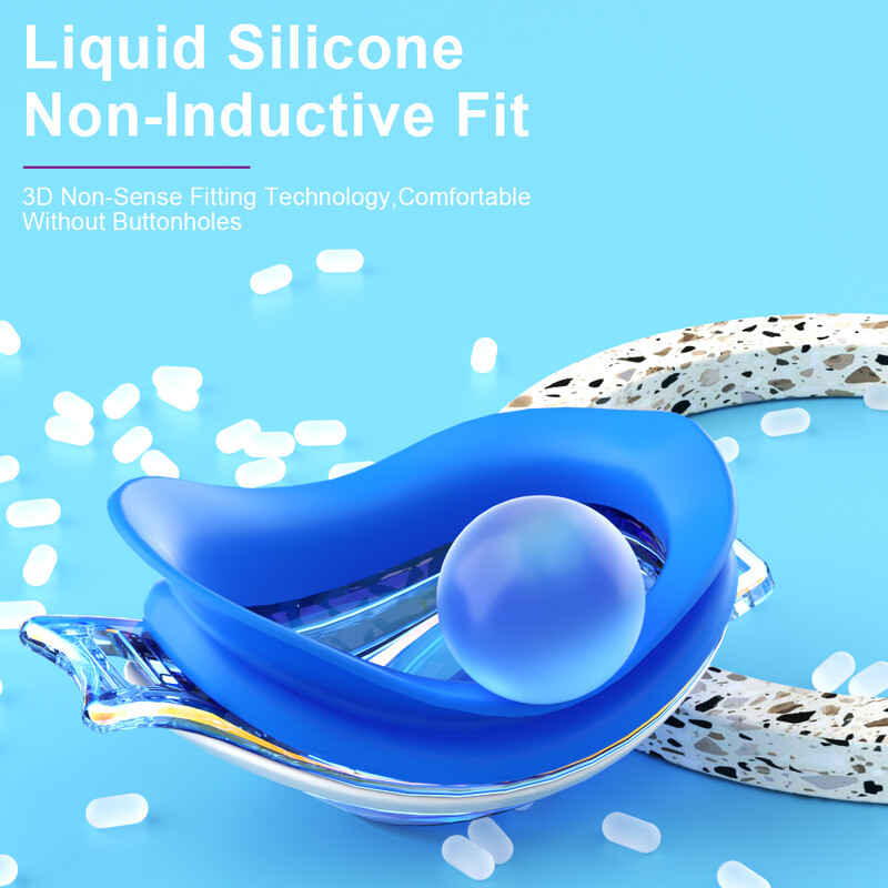 JSJM 2024 Nové detské plavecké okuliare, proti zahmlievaniu, proti UV žiareniu, silikónové nastaviteľné profesionálne plavecké okuliare