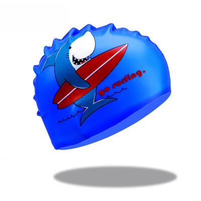 Vodootporne silikonske kape za plivanje za djecu Unisex Zaštitna oprema za uši s dugom kosom Slatki dizajn koji ne zateže za djecu