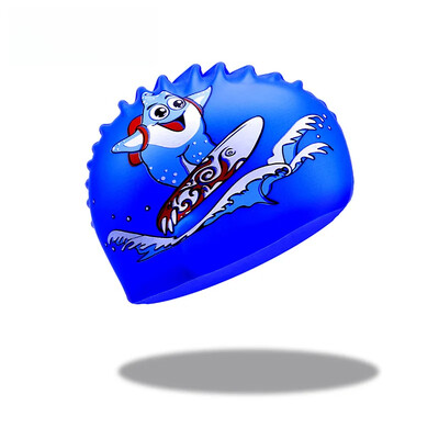 Vodootporne silikonske kape za plivanje za djecu Unisex Zaštitna oprema za uši s dugom kosom Slatki dizajn koji ne zateže za djecu