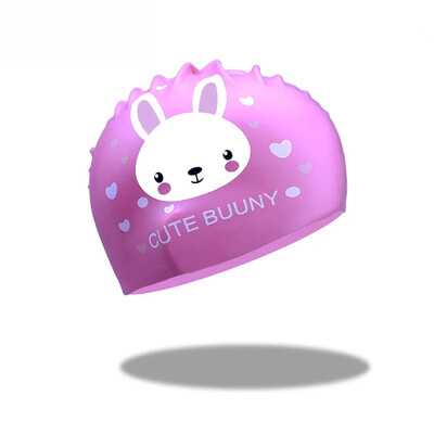 Vodootporne silikonske kape za plivanje za djecu Unisex Zaštitna oprema za uši s dugom kosom Slatki dizajn koji ne zateže za djecu