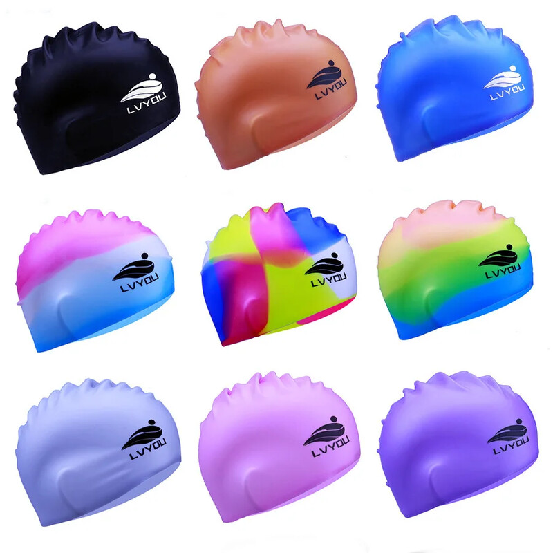 Vodootporne silikonske kape za plivanje za djecu Unisex Zaštitna oprema za uši s dugom kosom Slatki dizajn koji ne zateže za djecu