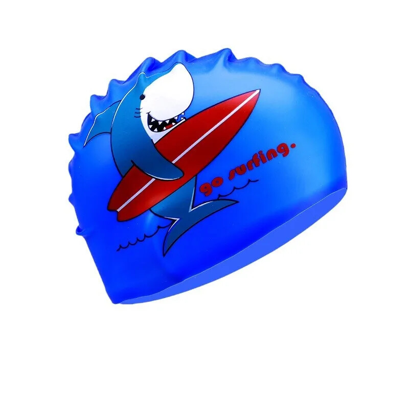 Vodootporne silikonske kape za plivanje za djecu Unisex Zaštitna oprema za uši s dugom kosom Slatki dizajn koji ne zateže za djecu