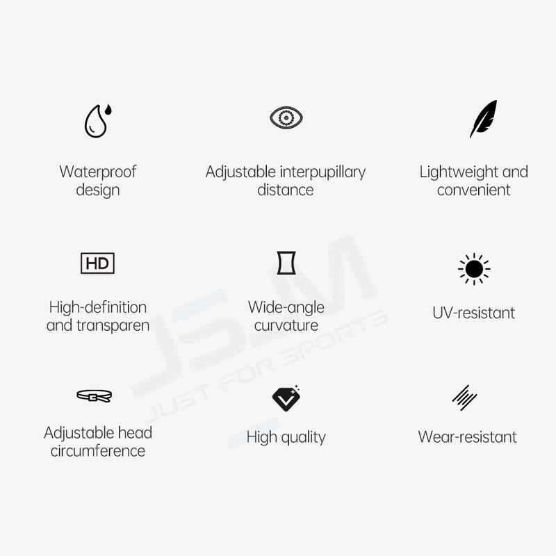 JSJM Nový štýl nastaviteľných profesionálnych plaveckých okuliarov pre dospelých, mužov a ženy, profesionálne HD silikónové okuliare s protihmlievacou úpravou