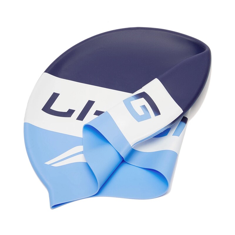 Dječje kape za plivanje Li-Ning Boys Visoko elastična vodootporna mekana silikonska kapa za opremu za plivanje Udobna kapa za ronjenje YSYU001