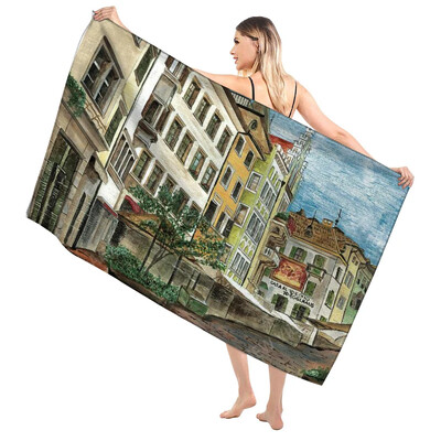 Blagdanska božićna kupaonica za odrasle Mekani ručnik za kupanje Sauna Veliki ručnik za plažu Moderni fitness ručnik Hotelski ženski tuš Brzo sušenje