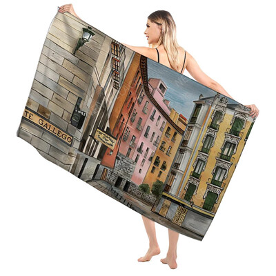 Blagdanska božićna kupaonica za odrasle Mekani ručnik za kupanje Sauna Veliki ručnik za plažu Moderni fitness ručnik Hotelski ženski tuš Brzo sušenje