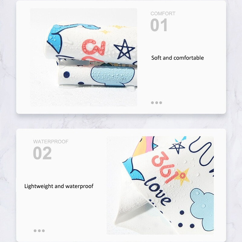 Dječja kapa za plivanje s printom crtića Elastična silikonska kapa za vodene sportove Zaštita ušiju za kosu Kape za kupanje u bazenu Dječaci Djevojčice