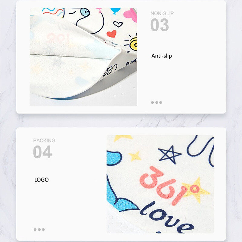 Dječja kapa za plivanje s printom crtića Elastična silikonska kapa za vodene sportove Zaštita ušiju za kosu Kape za kupanje u bazenu Dječaci Djevojčice