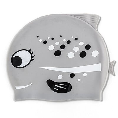 Nová detská kreslená plavecká čiapka, detská nepremokavá elastická silikónová plavecká čiapka, bazén, vodné športy, ochrana uší, klobúk pre chlapcov a dievčatá, plavecká čiapka