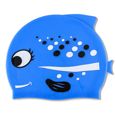Nová detská kreslená plavecká čiapka, detská nepremokavá elastická silikónová plavecká čiapka, bazén, vodné športy, ochrana uší, klobúk pre chlapcov a dievčatá, plavecká čiapka