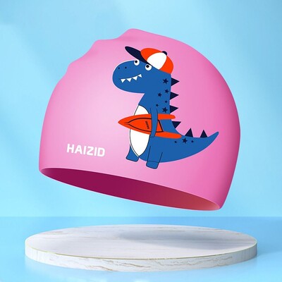 Vodootporna dječja kapa za plivanje Elastična silikonska dječja kapa za plivanje Štiti uši Šeširi za kupanje životinja Kapa za bazen