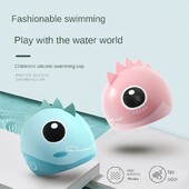 Dječja kapa za plivanje s crtanim filmovima Elastična silikonska visokokvalitetna plivačka kapa za vodene sportove u bazenu Zaštitna kapa za uši Šeširi za kupanje Dječak Djevojčica