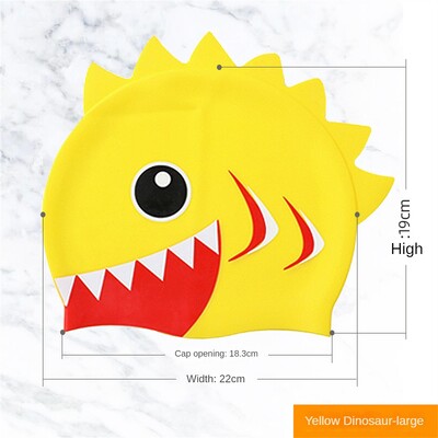 Dječja kapa za plivanje s crtanim filmovima Elastična silikonska visokokvalitetna plivačka kapa za vodene sportove u bazenu Zaštitna kapa za uši Šeširi za kupanje Dječak Djevojčica