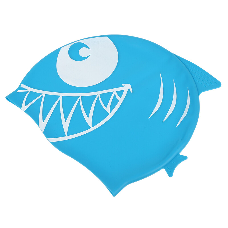 Ekološki šešir za plivanje Kape za plivanje Vodootporne od čistog silikagela Crtani plavi dječji silikonski dječji