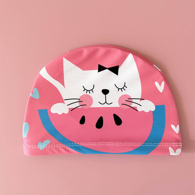 Kapa za plivanje s crtanim filmovima za djecu od elastične tkanine za plivanje u bazenu za vodene sportove za zaštitu ušiju šešir za plivanje šeširi za kupanje kape za dječake i djevojčice