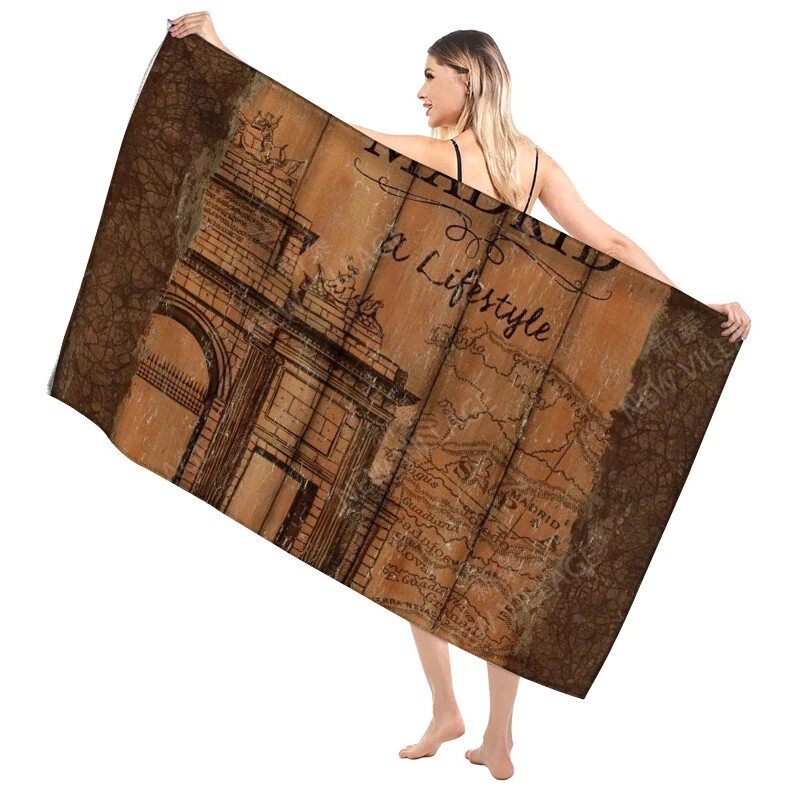 Blagdanska božićna kupaonica za odrasle Mekani ručnik za kupanje Sauna Veliki ručnik za plažu Moderni fitness ručnik Hotelski ženski tuš Brzo sušenje