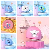 Vodootporna dječja kapa za plivanje, elastična silikonska dječja kapa za plivanje, šeširi za kupanje u obliku životinja, kapa za bazen