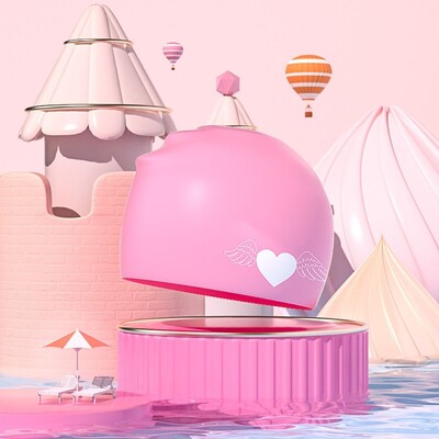 Vodootporna dječja kapa za plivanje, elastična silikonska dječja kapa za plivanje, šeširi za kupanje u obliku životinja, kapa za bazen