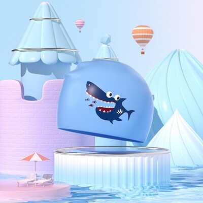 Vodootporna dječja kapa za plivanje, elastična silikonska dječja kapa za plivanje, šeširi za kupanje u obliku životinja, kapa za bazen