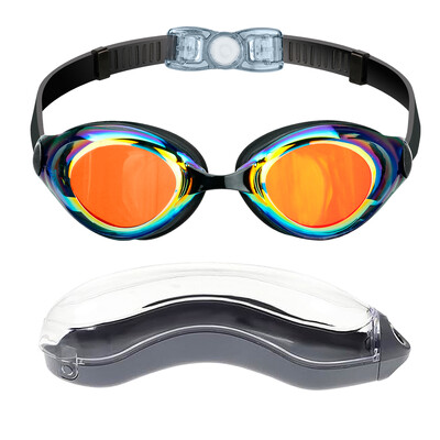 Profesionalne naočale za plivanje protiv zamagljivanja za odrasle s HD širokokutnim lećama, udobno prianjanje, podesivi nosni most, moderan dizajn, uniseks