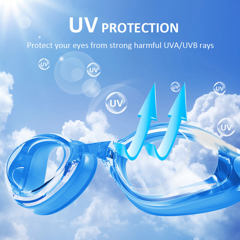 Profesionalne naočale za plivanje protiv zamagljivanja za odrasle s HD širokokutnim lećama, udobno prianjanje, podesivi nosni most, moderan dizajn, uniseks