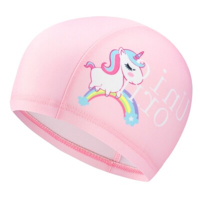 Detská kreslená plavecká čiapka, pohodlná plavecká čiapka do bazéna, chráni vlasy, uši, čiapky, klobúk, plávanie, kúpacie čiapky pre deti