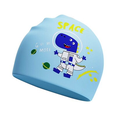 Detské elastické látkové plavecké čiapky s kreslenými motívmi, plávanie v bazéne, vodné športy, ochrana uší, klobúk, plávanie, kúpacie čiapky, čiapky pre chlapcov a dievčatá.