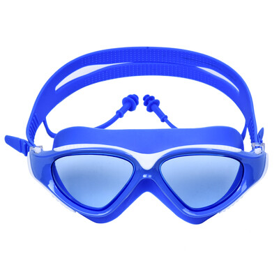 Naočale za plivanje visoke rezolucije jednodijelni čepići za uši naočale vodootporne otporne na maglu muške i ženske naočale za plivanje velikog okvira