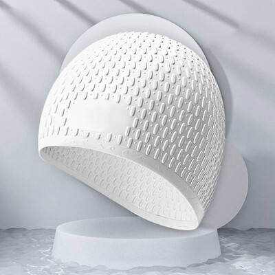 Modna silikonska kapa za plivanje Puni šešir za plivanje za odrasle Visoko elastična vodootporna zaštita za uši Ultratanke kape za sportove na vodi