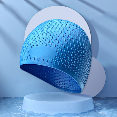 Modna silikonska kapa za plivanje Puni šešir za plivanje za odrasle Visoko elastična vodootporna zaštita za uši Ultratanke kape za sportove na vodi