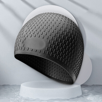 Modna silikonska kapa za plivanje Puni šešir za plivanje za odrasle Visoko elastična vodootporna zaštita za uši Ultratanke kape za sportove na vodi