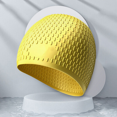 Modna silikonska kapa za plivanje Puni šešir za plivanje za odrasle Visoko elastična vodootporna zaštita za uši Ultratanke kape za sportove na vodi