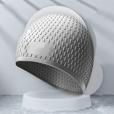 Modna silikonska kapa za plivanje Puni šešir za plivanje za odrasle Visoko elastična vodootporna zaštita za uši Ultratanke kape za sportove na vodi