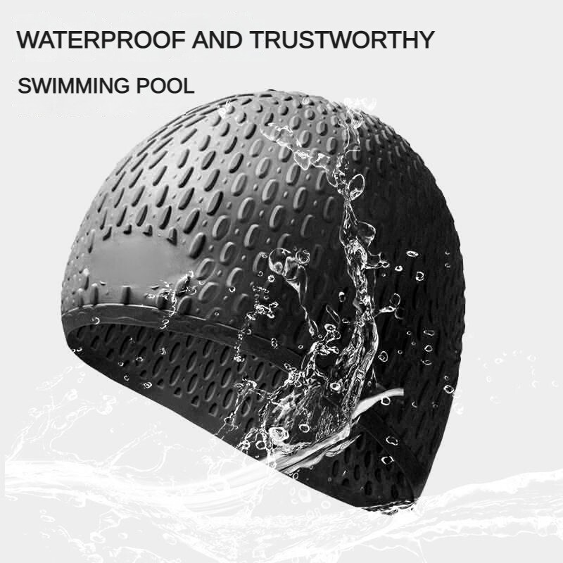 Modna silikonska kapa za plivanje Puni šešir za plivanje za odrasle Visoko elastična vodootporna zaštita za uši Ultratanke kape za sportove na vodi