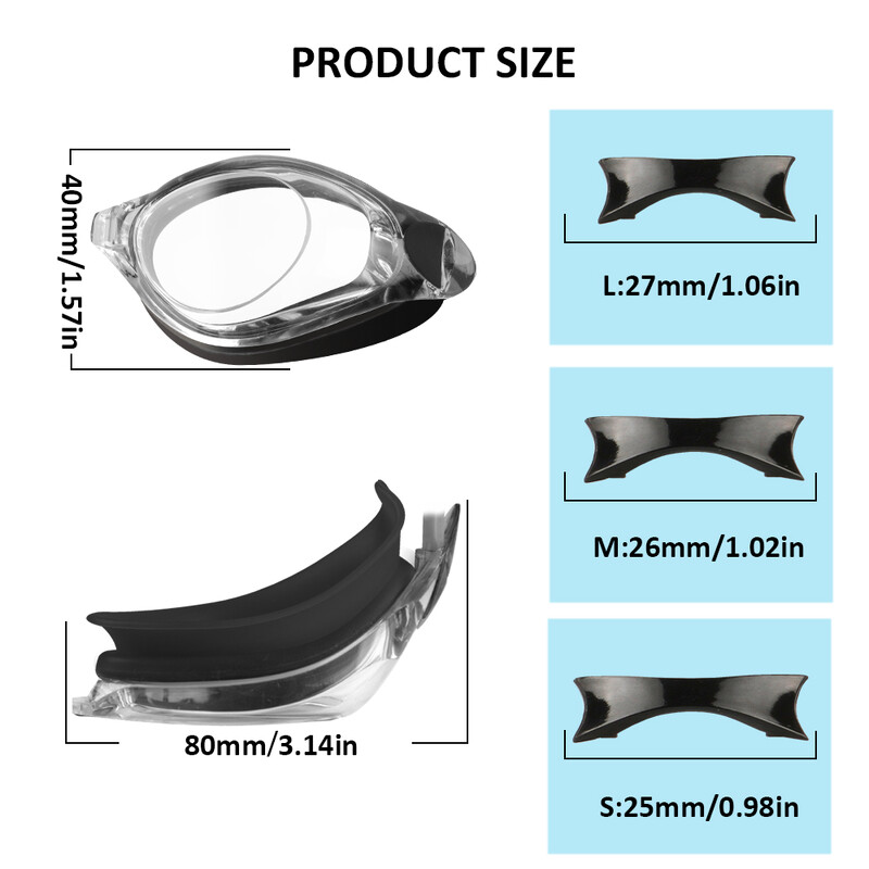 Felnőtt professzionális páramentes úszószemüveg HD széles látószögű lencsével, kényelmes illeszkedéssel, állítható orrhíddal, stílusos uniszex kialakítással