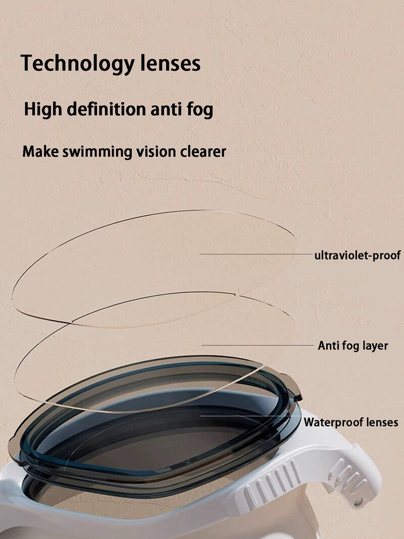Seasprint Professional Adult Anti-fog UV protection Lens Muškarci Žene Naočale za plivanje Vodootporne podesive silikonske naočale za plivanje