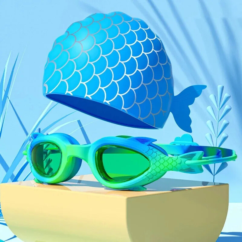 Silikónové čiapky pre deti na plavecké okuliare vhodné pre chlapcov aj dievčatá, detské plavecké okuliare, vybavenie na vodné športy