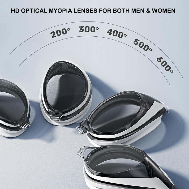 Robne marke Naočale za plivanje za kratkovidnost Žene Muškarci Mali okvir Optičke naočale za bazen HD Naočale protiv zamagljivanja Oprema za plivanje Dioptrija -2,0~-6,0