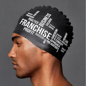 Unisex veľká veľkosť silikagélová pohodlná plavecká čiapka, čiapky, doplnky pre mužov a ženy, vodotesná rybí chvost