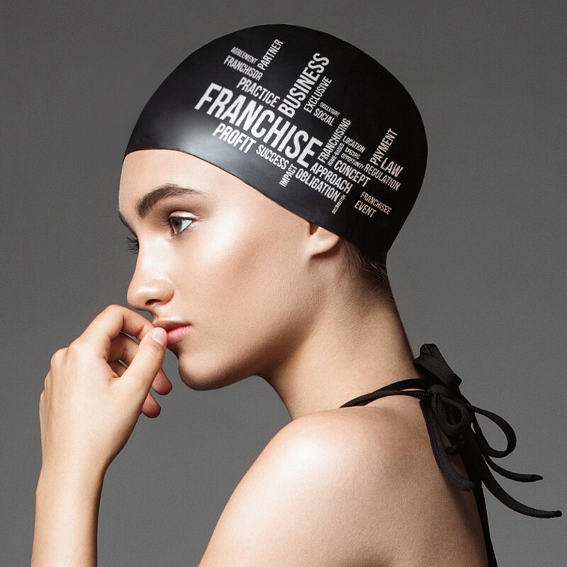 Unisex veľká veľkosť silikagélová pohodlná plavecká čiapka, čiapky, doplnky pre mužov a ženy, vodotesná rybí chvost