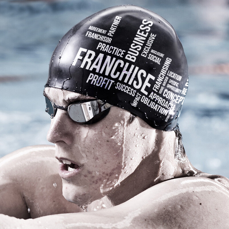 Unisex veľká veľkosť silikagélová pohodlná plavecká čiapka, čiapky, doplnky pre mužov a ženy, vodotesná rybí chvost