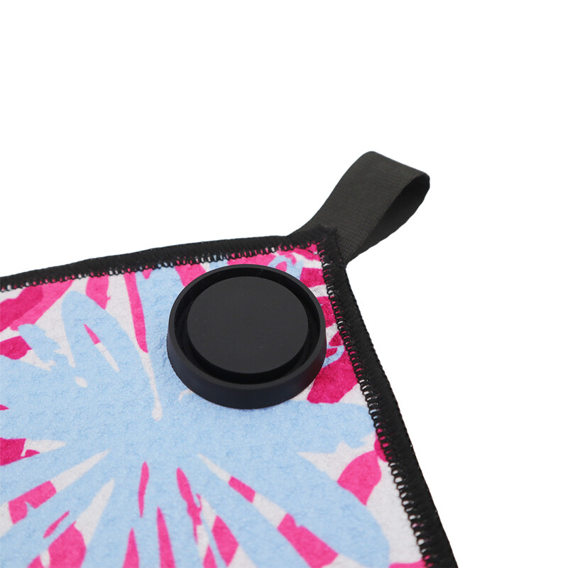 1 kom. Ručnik za golf od mikrovlakana s ispisom na magnetnu kuku, šareni uzorak vafla za trčanje, fitness, putovanja, joga, golf, sportski ručnik