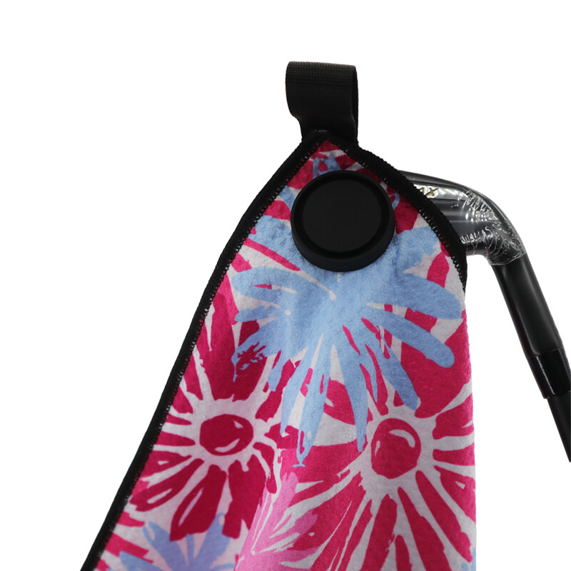 1 kom. Ručnik za golf od mikrovlakana s ispisom na magnetnu kuku, šareni uzorak vafla za trčanje, fitness, putovanja, joga, golf, sportski ručnik