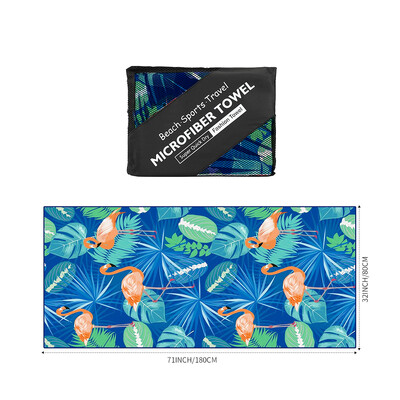 1 ks mikrovláknový plážový uterák, ľahký, tenký, odolný voči piesku, plávanie na vonkajšie cestovanie, plávanie, kúpanie, kempovanie
